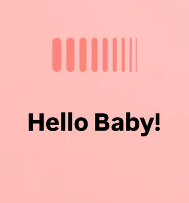 Das ist ein Instagramposting mit dem Text 'Hello Baby!'