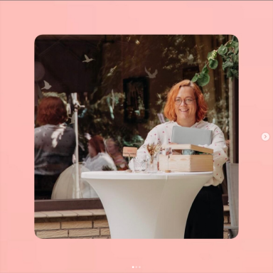 Das ist ein Instagramposting von mir. Zusehen bin ich bei einem Kinderwillkommensfest.